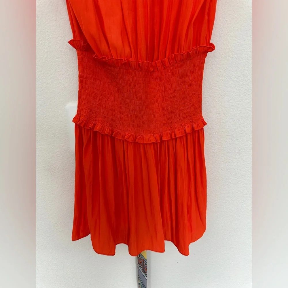Ramy brook orange brior bianca dress Small NWT‎